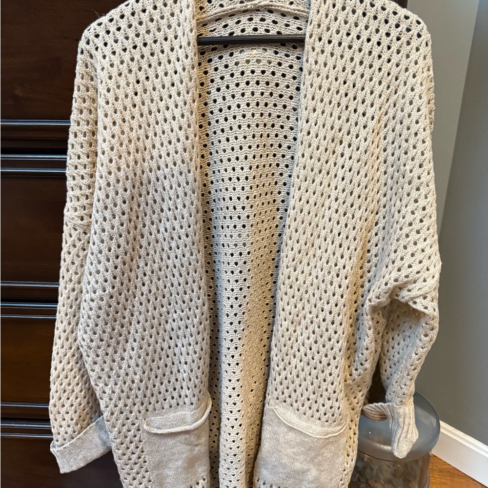 Cozy Cream Open-Knit Women's Sweater new came in bag no tags size 1x